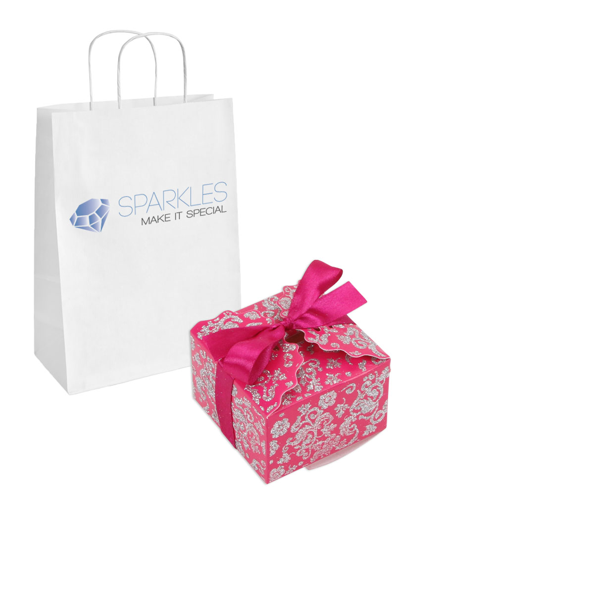 100 Medium Ribbon Wedding Favor Gift Boxes – Baby Shower Candy