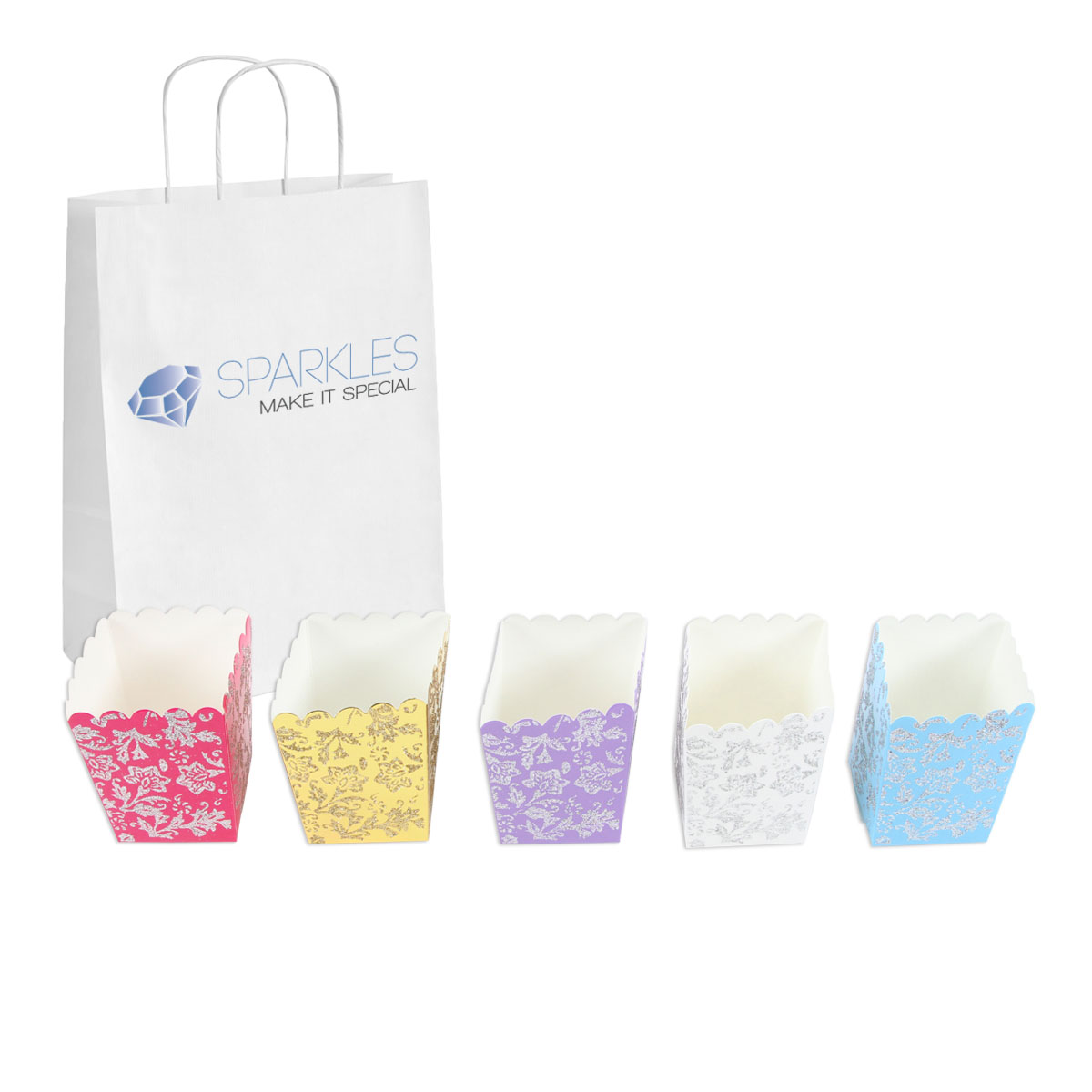 Wedding Favor Gift Boxes Baby Shower Party Decoration Candy Ribbon Popcorn - Picture 7 of 10
