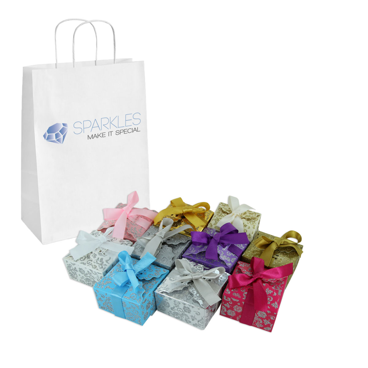 Wedding Favor Gift Boxes Baby Shower Party Decoration Candy Ribbon Popcorn - Picture 9 of 10