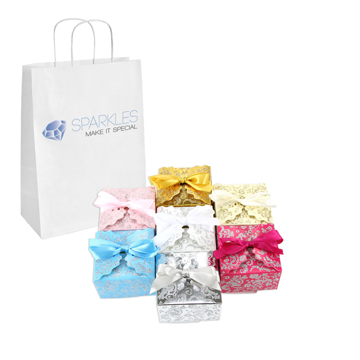 Wedding Favor Gift Boxes Baby Shower Party Decoration Candy Ribbon Popcorn - Picture 6 of 10
