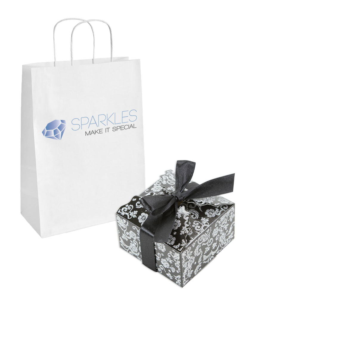50 Medium Ribbon Wedding Favor Gift Boxes – Baby Shower Candy