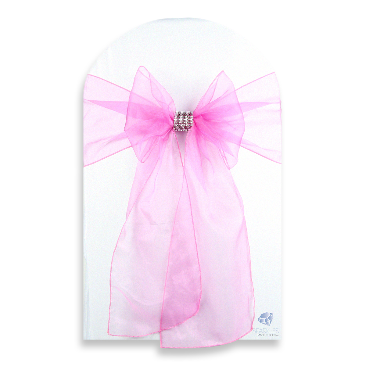 50 pcs Organza Chair Cover Bow Sash 108