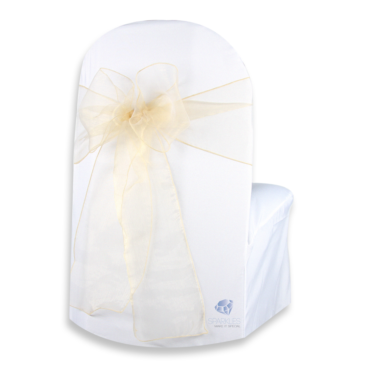 50 pcs Organza Chair Cover Bow Sash 108"x8" Wedding Party Banquet Reception - Picture 7 of 8