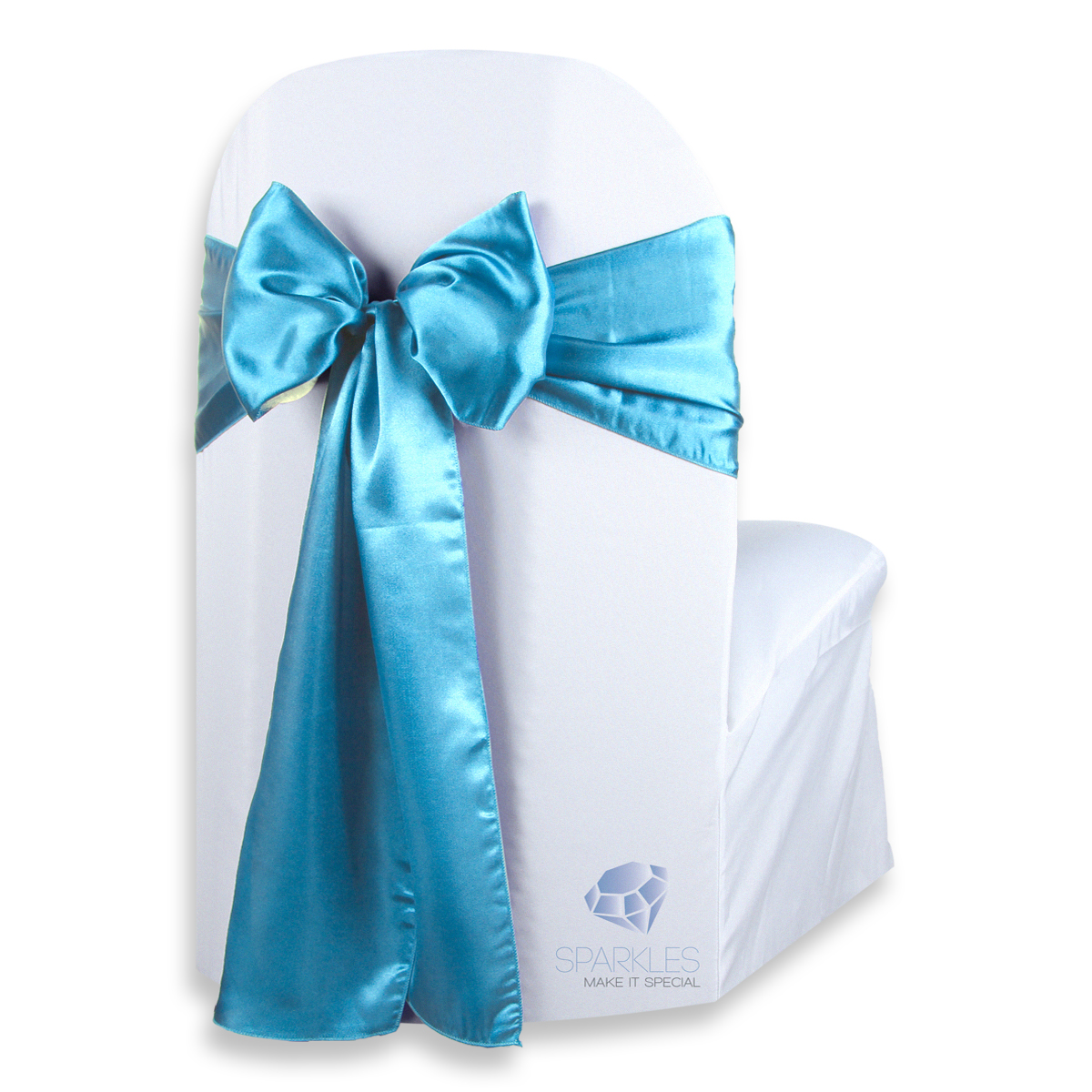 20 pcs Satin Chair Cover Bow Sash 108"x8" Wedding Party Banquet Reception - Picture 7 of 59
