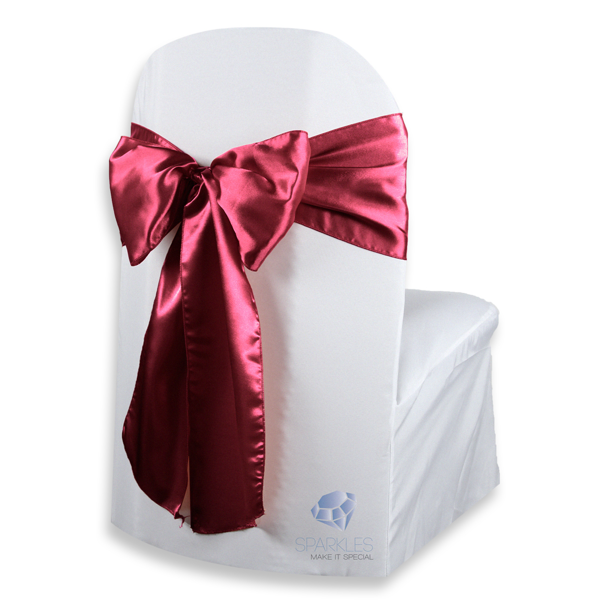 20 pcs Satin Chair Cover Bow Sash 108"x8" Wedding Party Banquet Reception - Picture 13 of 59