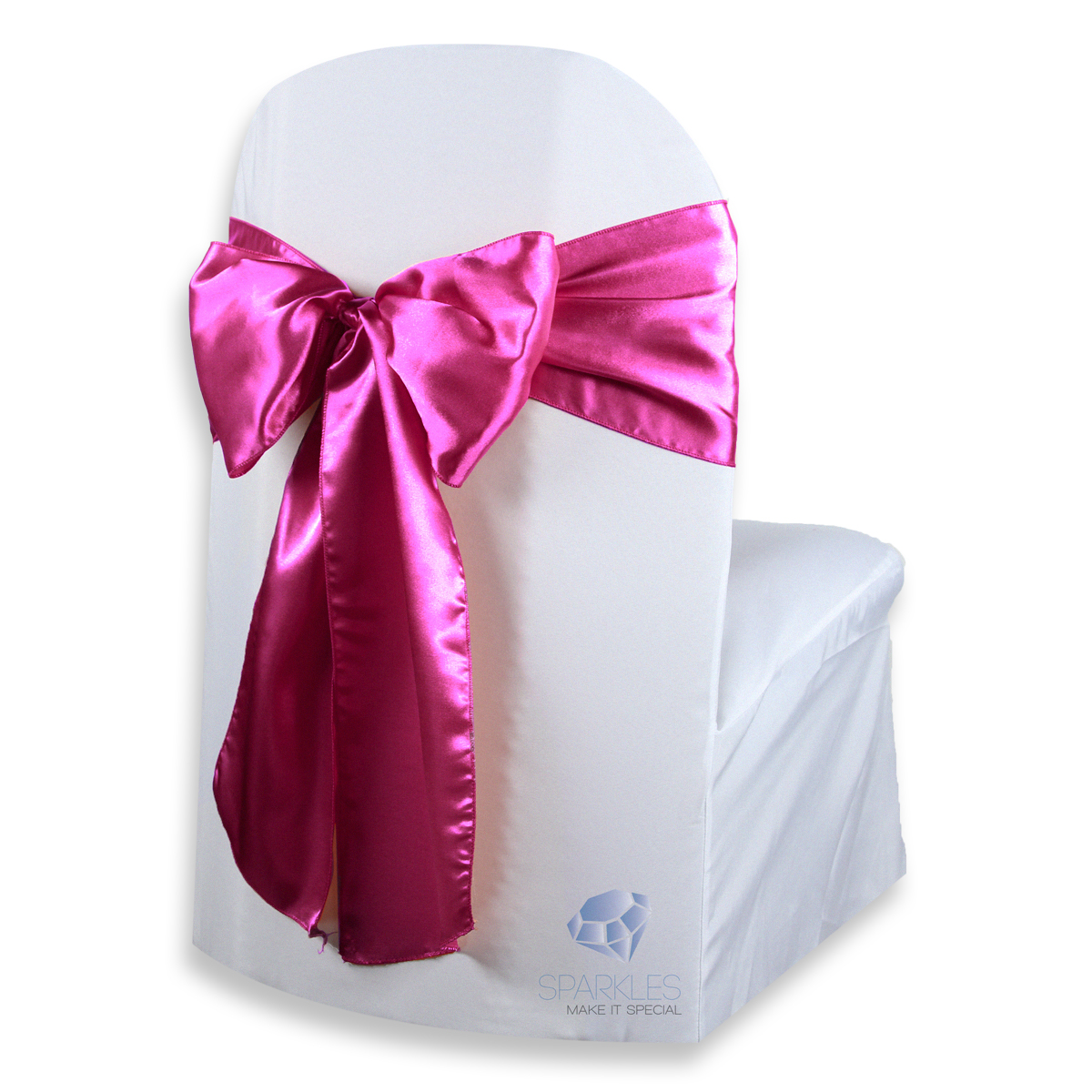 20 pcs Satin Chair Cover Bow Sash 108"x8" Wedding Party Banquet Reception - Picture 21 of 59