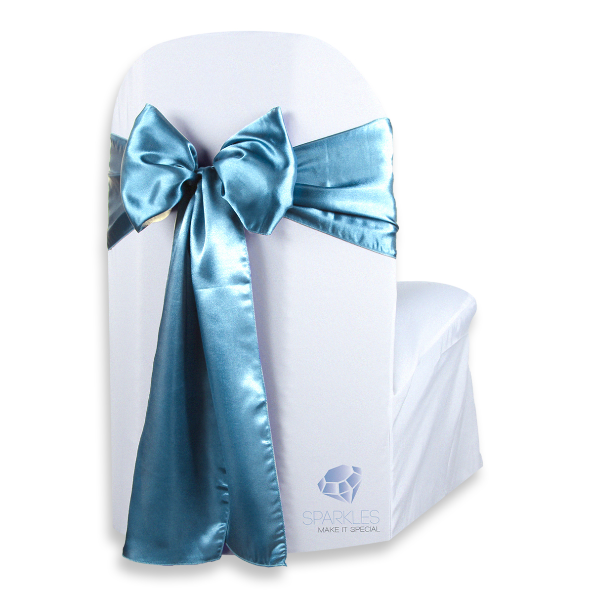 20 pcs Satin Chair Cover Bow Sash 108"x8" Wedding Party Banquet Reception - Picture 52 of 59