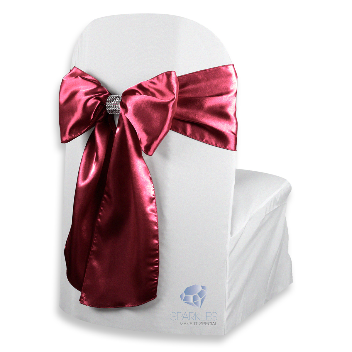 20 pcs Satin Chair Cover Bow Sash 108"x8" Wedding Party Banquet Reception - Picture 14 of 59