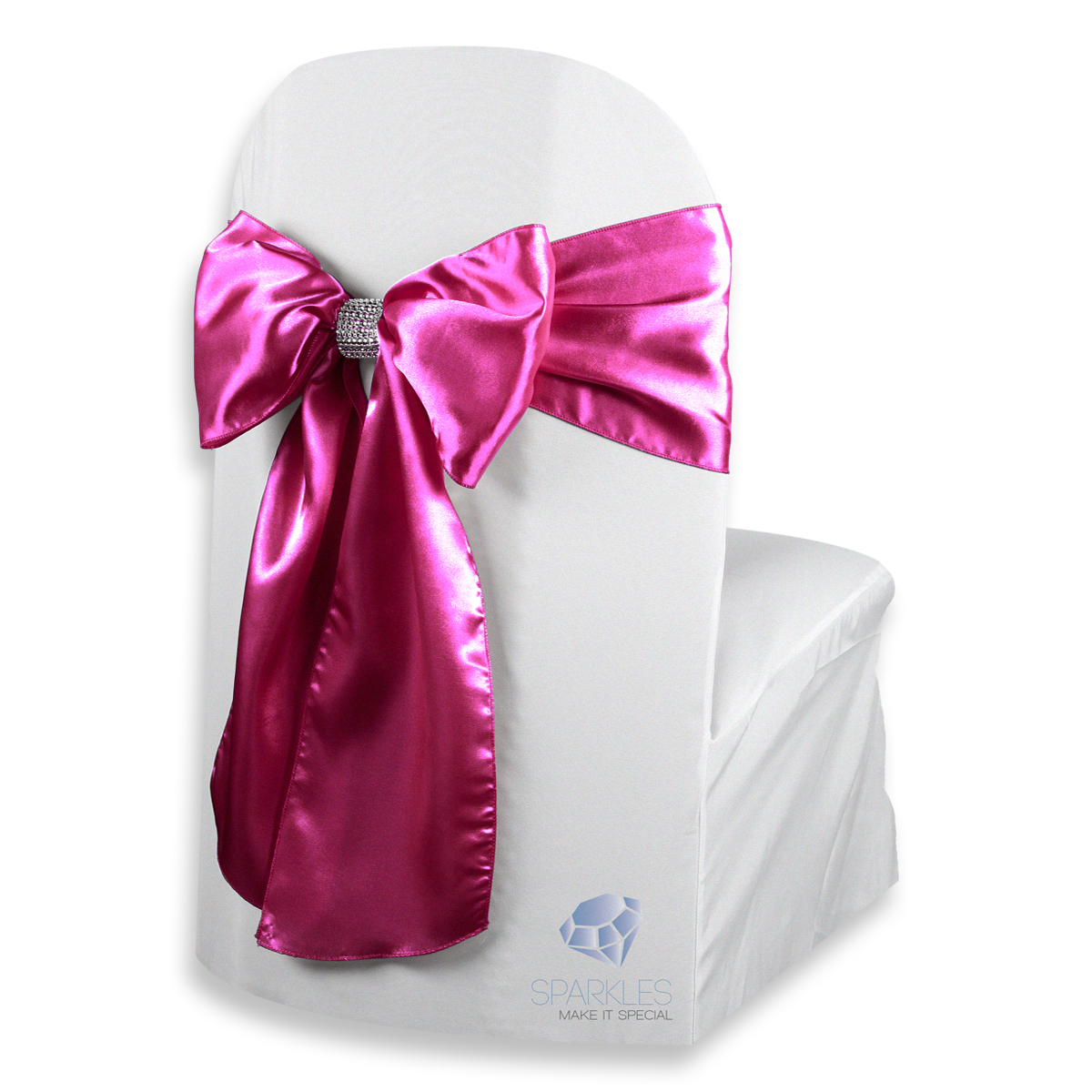 20 pcs Satin Chair Cover Bow Sash 108"x8" Wedding Party Banquet Reception - Picture 22 of 59