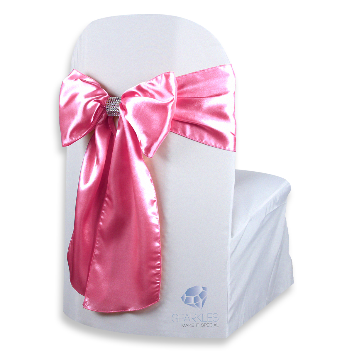 20 pcs Satin Chair Cover Bow Sash 108"x8" Wedding Party Banquet Reception - Picture 26 of 59