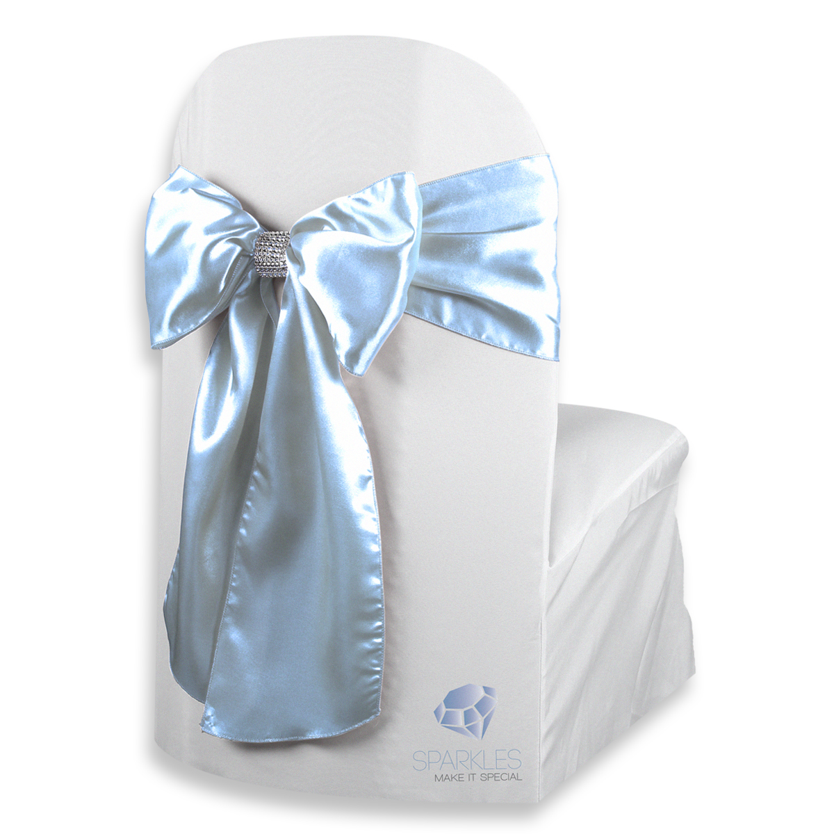 20 pcs Satin Chair Cover Bow Sash 108"x8" Wedding Party Banquet Reception - Picture 34 of 59