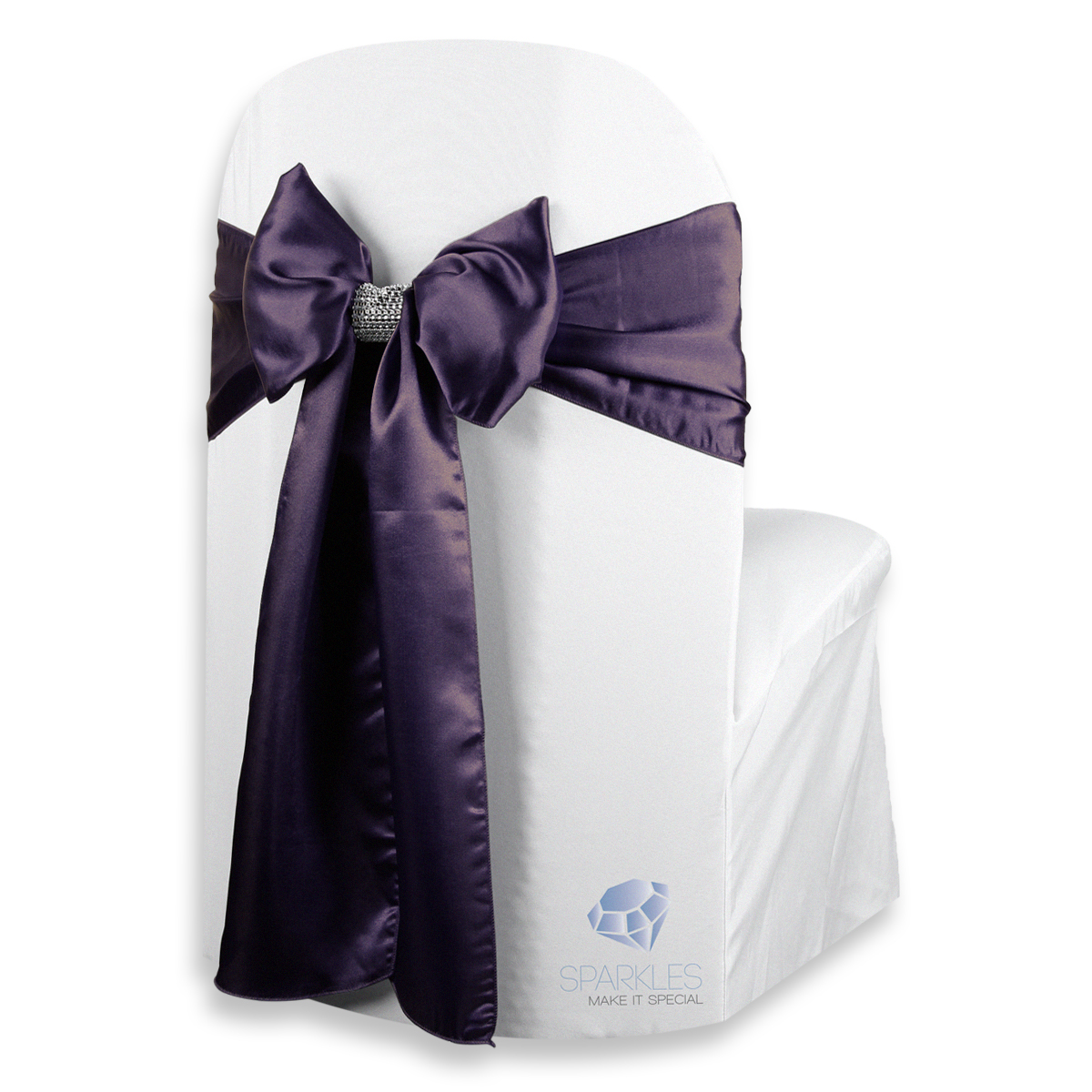 20 pcs Satin Chair Cover Bow Sash 108"x8" Wedding Party Banquet Reception - Picture 42 of 59