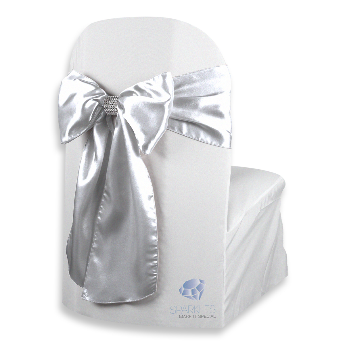 20 pcs Satin Chair Cover Bow Sash 108"x8" Wedding Party Banquet Reception - Picture 51 of 59