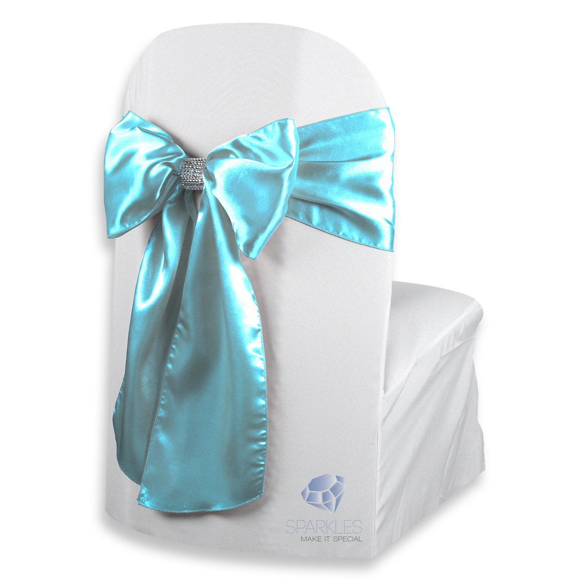 20 pcs Satin Chair Cover Bow Sash 108"x8" Wedding Party Banquet Reception - Picture 55 of 59